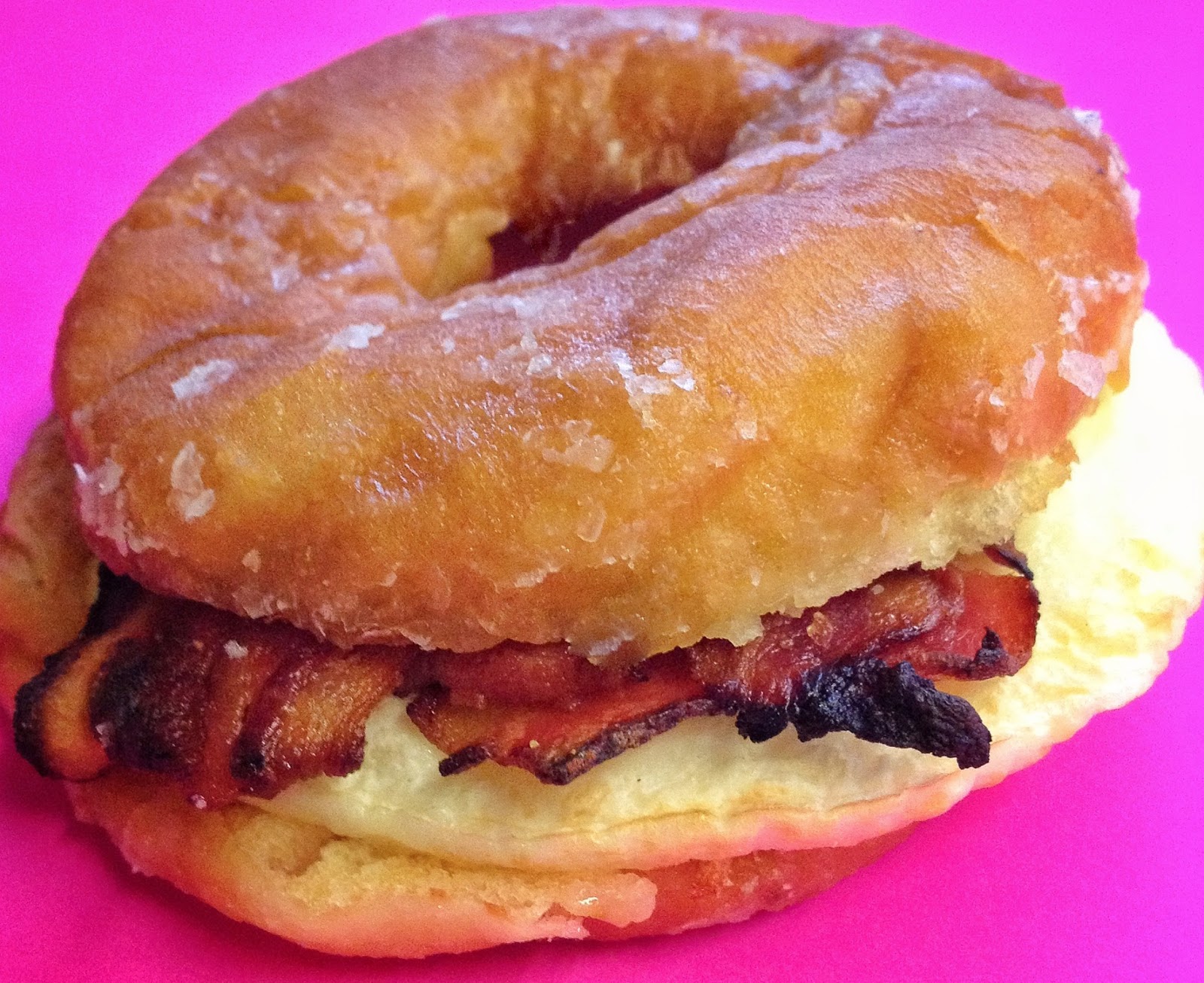  Dunkin’ Donuts Glazed Donut Breakfast Sandwich: Bacon & Egg Supreme
