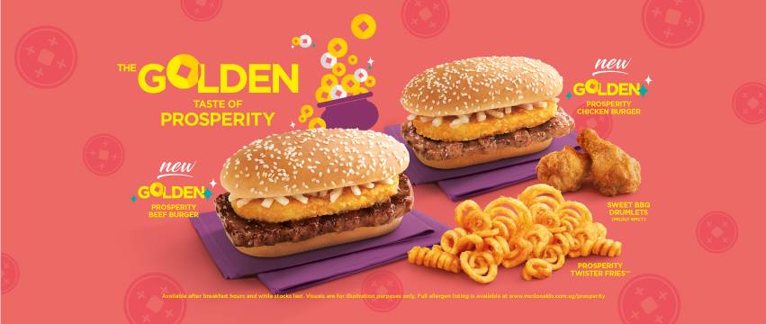  McDonald’s Singapore e il menù d’oro per la prosperità