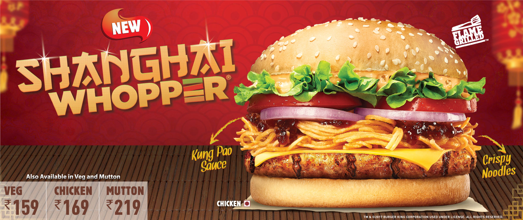  Burger King India e il primo hamburger con spaghetti cinesi