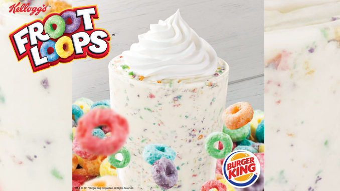  Burger King testa un milkshake ai Froot Loops ed è subito rota mondiale