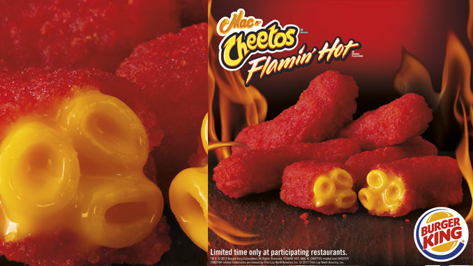  Burger King e il ritorno dei Flamin’ Hot Mac n’ Cheetos
