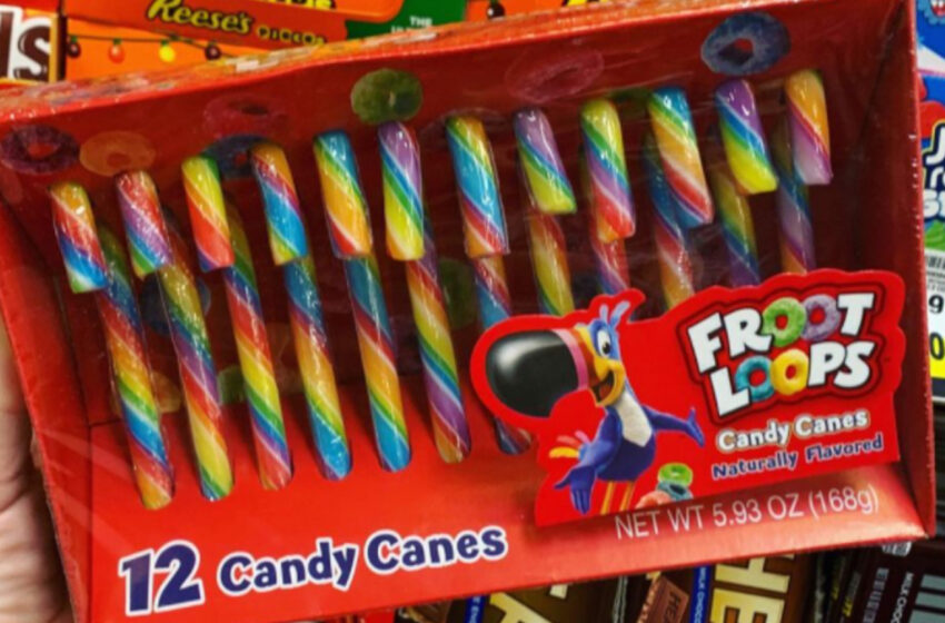  I Froot Loops diventano bastoncini di zucchero per Natale