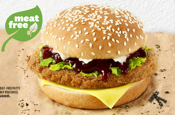  KFC Singapore lancia il suo primo panino meat-free