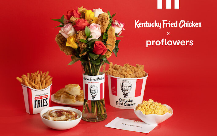 KFC realizza un bouquet di pollo fritto per la Festa della Mamma
