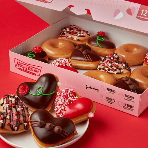  Krispy Kreme ed Hershey’s insieme per la limited edition di San Valentino